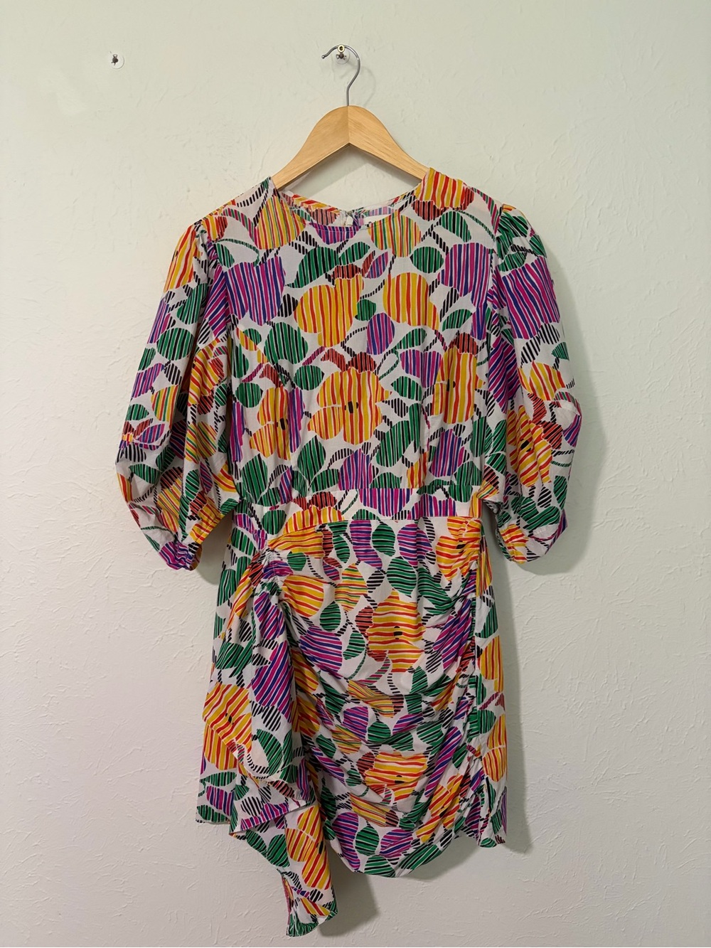 RHODE Resort Pia Mini Dress in Purple, Orange, Green and White Size 6